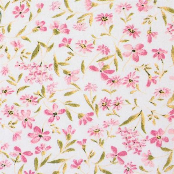 Baumwolljersey kleine Streublumen Rosa Jona by Swafing